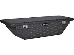 UWS 63-Inch Aluminum Low Profile Angled Crossover Tool Box; Matte Black (15-25 Colorado)