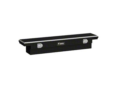 UWS 63-Inch Aluminum Low Profile Slim-Line Tool Box; Gloss Black (15-24 Colorado)