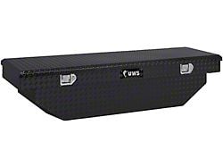 UWS 63-Inch Aluminum Angled Crossover Tool Box; Gloss Black (00-11 Dakota w/ 5.4-Foot Box)
