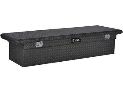 UWS 69-Inch Aluminum Low Profile Crossover Tool Box; Matte Black (97-24 F-150 Styleside w/ 6-1/2-Foot & 8-Foot Bed)