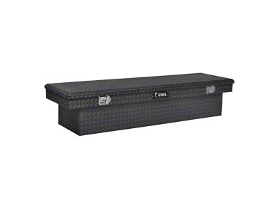 UWS 72-Inch Aluminum Crossover Tool Box; Gloss Black (11-24 F-250 Super Duty)