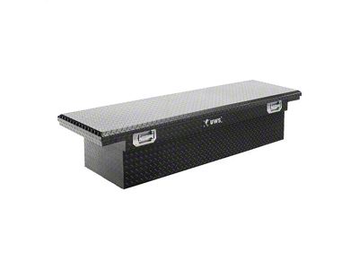 UWS 72-Inch Aluminum Crossover Tool Box with Pull Handles; Gloss Black (99-25 F-250 Super Duty)