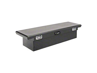 UWS 72-Inch Aluminum Crossover Tool Box with Pull Handles; Matte Black (11-24 F-250 Super Duty)