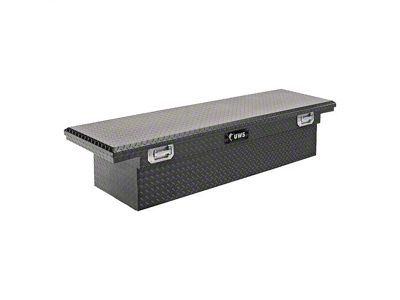 UWS 72-Inch Aluminum Crossover Tool Box with Pull Handles; Matte Black (99-25 F-250 Super Duty)