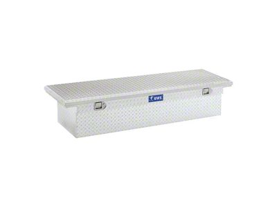 UWS 72-Inch Aluminum Low Profile Crossover Tool Box; Bright (11-24 F-250 Super Duty)