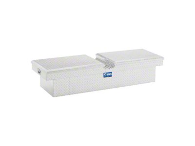 UWS 72-Inch Aluminum Gull Wing Crossover Tool Box; Bright (11-24 F-350 Super Duty)