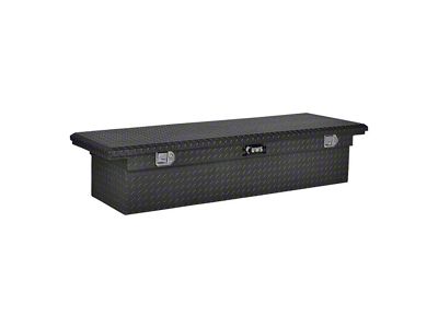 UWS 72-Inch Aluminum Low Profile Crossover Tool Box; Matte Black (11-24 F-350 Super Duty)