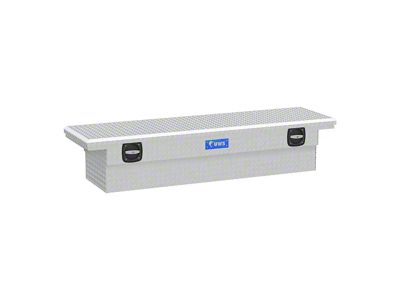 UWS 72-Inch Aluminum Low Profile Secure Lock Crossover Tool Box; Bright (11-24 F-350 Super Duty)