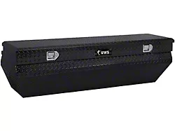 UWS 55-Inch Aluminum Wedge Angled Utility Chest Tool Box; Gloss Black (03-24 RAM 1500 w/ 5.7-Foot & 6.4-Foot Box & w/o RAM Box)