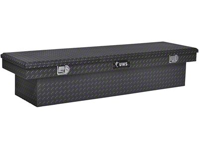 UWS 69-Inch Aluminum Crossover Tool Box; Gloss Black (19-24 RAM 1500 w/o RAM Box)