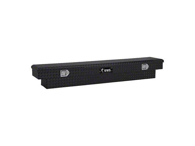 UWS 72-Inch Aluminum Slim-Line Crossover Tool Box; Gloss Black (03-24 RAM 2500 w/o RAM Box)