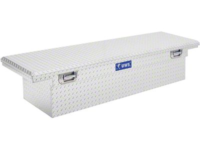 UWS 69-Inch Aluminum Crossover Tool Box with Pull Handles; Bright (99-25 Silverado 1500)