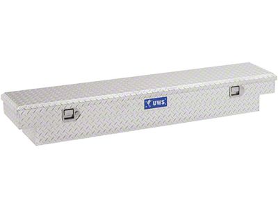 UWS 69-Inch Aluminum Slim-Line Crossover Tool Box; Bright (99-25 Silverado 1500)