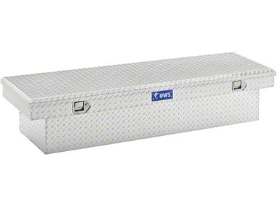 UWS 69-Inch Aluminum Crossover Tool Box; Bright (07-24 Silverado 2500 HD)