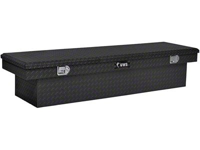 UWS 69-Inch Aluminum Crossover Tool Box; Matte Black (07-25 Silverado 2500 HD)