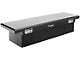 UWS 69-Inch Aluminum Crossover Tool Box with Pull Handles; Gloss Black (07-24 Silverado 2500 HD)