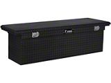 UWS 69-Inch Aluminum Deep Low Profile Crossover Tool Box; Gloss Black (07-26 Silverado 3500 HD)
