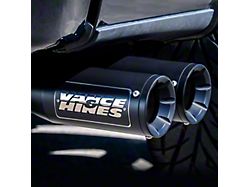Vance & Hines HoleShot Series Performance Single Exhaust System with Eliminator Black Tips; Side Exit (15-20 5.0L F-150)