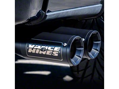 Vance & Hines HoleShot Series Performance Single Exhaust System with Eliminator Black Tips; Side Exit (15-20 5.0L F-150)