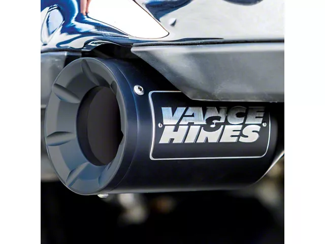 Vance & Hines HoleShot Series Performance Dual Exhaust System with Eliminator Black Tips; Rear Exit (19-24 5.7L RAM 1500 w/ Factory Dual Exhaust)