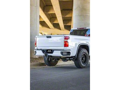 Vance & Hines HoleShot Series Performance DPF-Back Single Exhaust System with Eliminator Black Tip; Side Exit (20-23 6.6L Duramax Silverado 3500 HD)