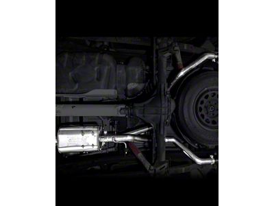 Vance & Hines HoleShot Series Performance Dual Exhaust System with Twin Slash Polished Tips; Rear Exit (19-25 6.2L Silverado 1500 w/ Factory Dual Exhaust)