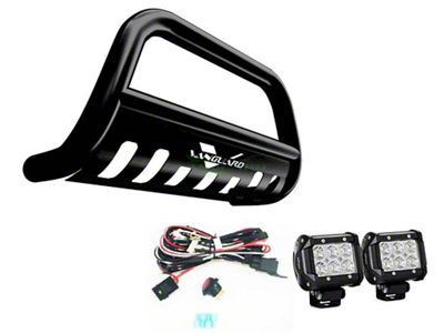 3-Inch Bull Bar with 2.50-Inch LED Cube Lights; Black (04-25 F-150, Excluding Raptor)