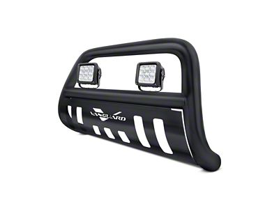 3-Inch Bull Bar with 4.50-Inch LED Cube Lights; Black (04-24 F-150, Excluding Raptor)