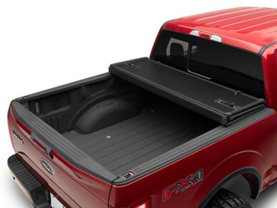 Hard Tri-Fold Tonneau Cover; Black (15-24 F-150)