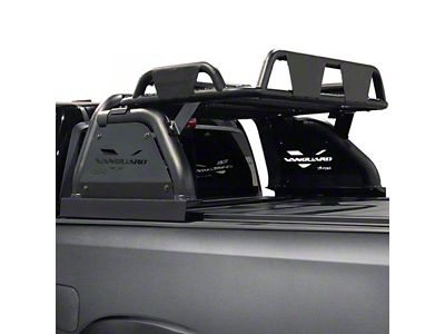 Raven Bed Bar with 2.50-Inch LED Cube Lights; Black (04-24 F-150 Styleside)