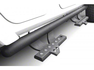 V Signature Side Step Bars; Black (09-14 F-150 SuperCab)