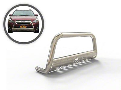 Wide Bull Bar with Skid Plate; Stainless Steel (21-24 F-150, Excluding Raptor)