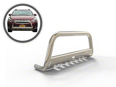 Wide Bull Bar with Skid Plate; Stainless Steel (21-25 F-150, Excluding Raptor)