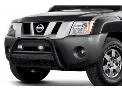 Bull Bar with 2.50-Inch LED Cube Lights; Black (09-18 RAM 1500, Excluding Rebel)