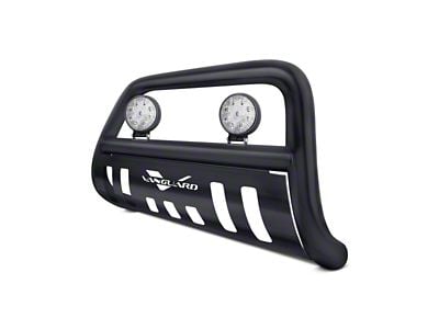Bull Bar with 4.50-Inch Round LED Lights; Black (09-18 RAM 1500, Excluding Rebel)