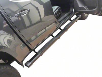 CB1 Running Boards; Black (02-08 RAM 1500 Quad Cab)