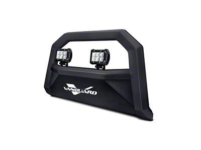 Optimus Bull Bar with 2.50-Inch LED Cube Lights; Black (09-18 RAM 1500, Excluding Rebel)