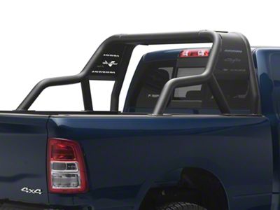 Bravo Roll Bar; Black (07-24 RAM 2500 w/o RAM Box)
