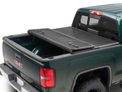 Hard Tri-Fold Tonneau Cover; Black (19-26 Sierra 1500 w/ 5.80-Foot Short Box)