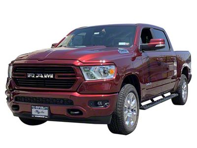Optimus Side Step Bars; Black (07-18 Sierra 1500 Crew Cab)