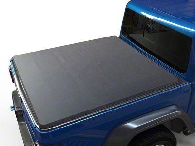 Soft Quad-Fold Tonneau Cover; Black (14-24 Sierra 1500 w/ 8-Foot Long Box)