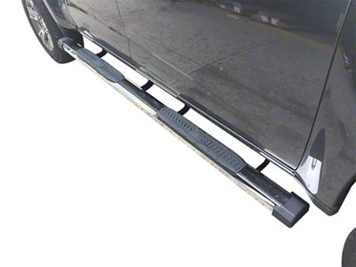 CB1 Side Step Bars; Stainless Steel (07-18 Silverado 1500 Extended/Double Cab)