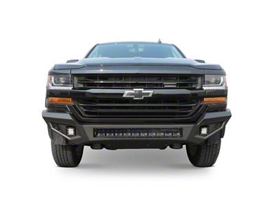 HD Front Bumper; Black (16-18 Silverado 1500)