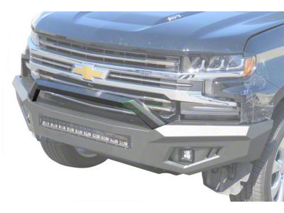 HD Front Bumper Hoop Only; Black (19-25 Silverado 1500)