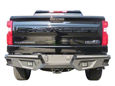 HD Rear Bumper; Black (14-18 Silverado 1500)
