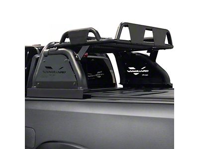 Raven Bed Bar with 2.50-Inch LED Cube Lights; Black (07-25 Silverado 1500)
