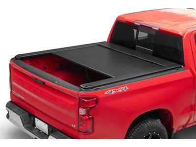 Retractable Tonneau Cover; Black (19-25 Silverado 1500 w/ 5.80-Foot Short Box)