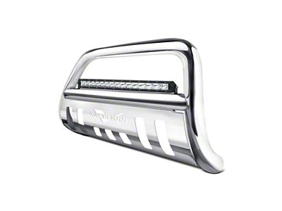 Bull Bar with 20-Inch LED Light Bar; Stainless Steel (15-20 Tahoe)