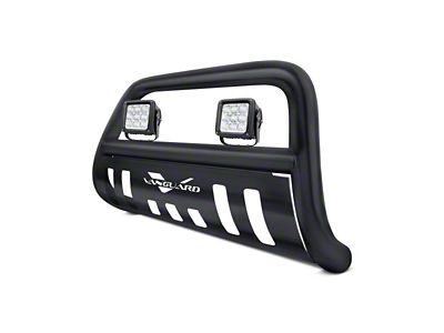 Bull Bar with 4.50-Inch LED Cube Lights; Black (07-14 Tahoe)