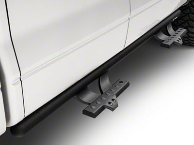 V Signature Side Step Bars; Black (09-14 F-150 SuperCab, SuperCrew)
